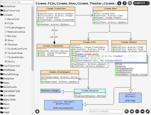 ObjectScript Class Explorer