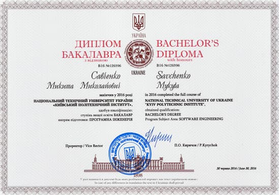 Graduation (Bachelor's Degree in Software Engineering)