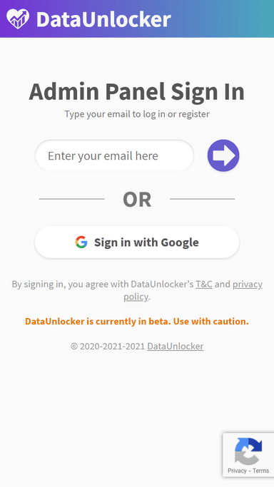 DataUnlocker is in private beta