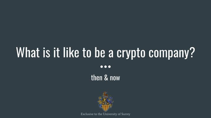 Talk at the University of Surrey