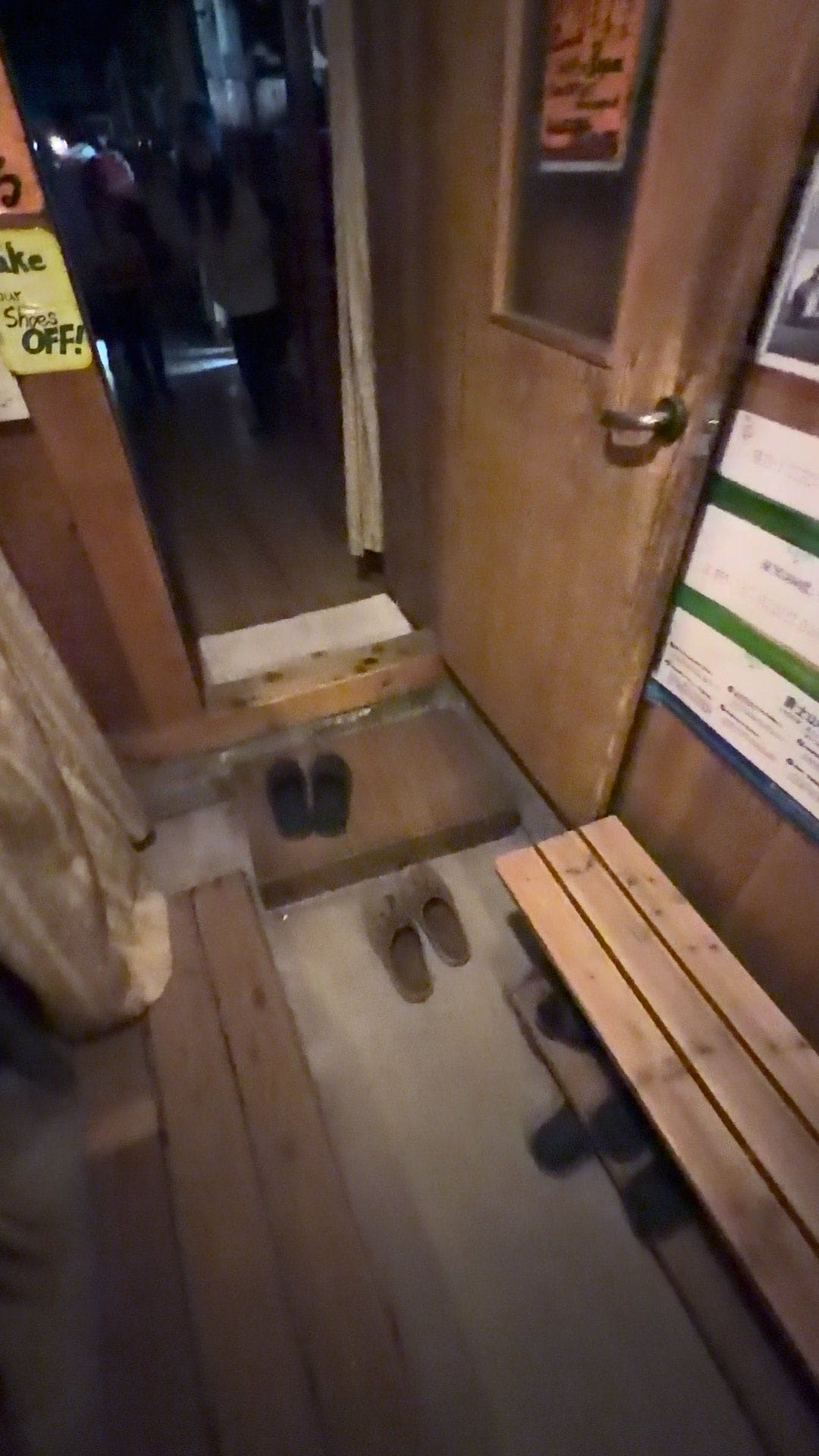 Inside the Taiyokan mountain hut at the 7th Station